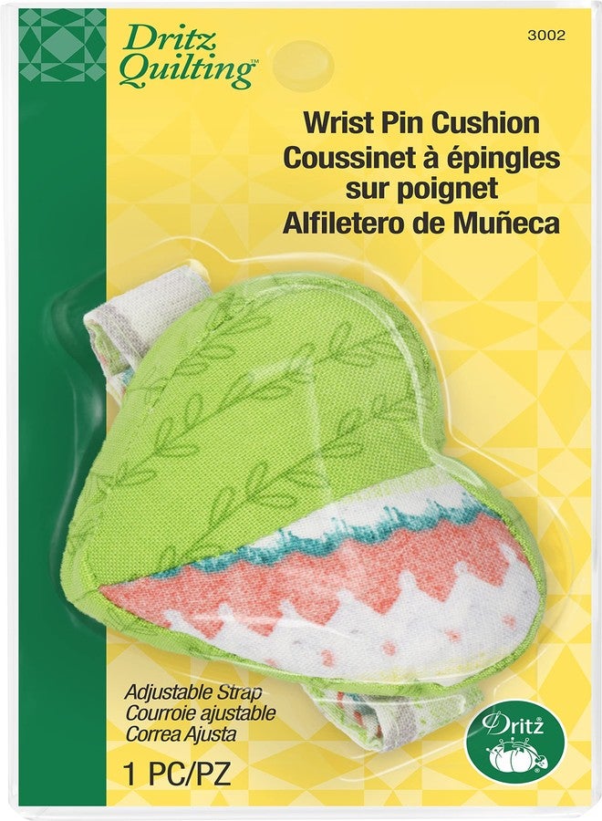 دريتز وسادة دبوس معصم على شكل قلب من Dritz Quilting مع حزام قابل للتعديل، عدد 1، ألوان متنوعة: أخضر، وردي، أو أرجواني، 2 بوصة - Image 3