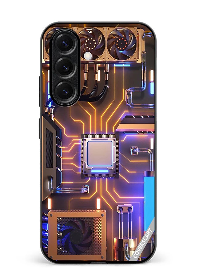 VR CREATIVE Protective Case Cover For Samsung Galaxy S25 Plus Server Design Multicolour