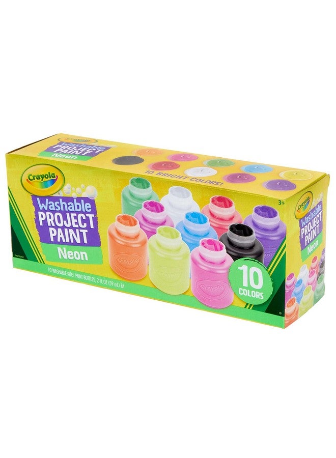 Crayola 10 Count Washable Neon Paint Colors - Image 4