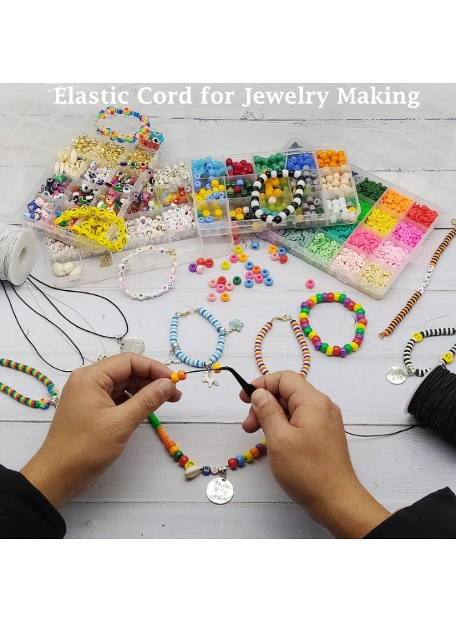 Capstro Elastic Cord for Jewelry Making – Golden Yellow 1.2mm, 50m Roll | Strong Stretchy Beading Thread for Bracelets, Necklaces & Crafts | DIY Jewelry String for Beads & Charms - Image 4