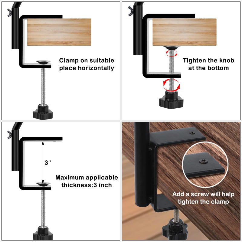 FEED GARDEN 2 Pack 14 Inch Deck Hook, Deck Bird Feeder Hanger, Applicable Deck Thickness 1 Inch-3 Inch - Image 5