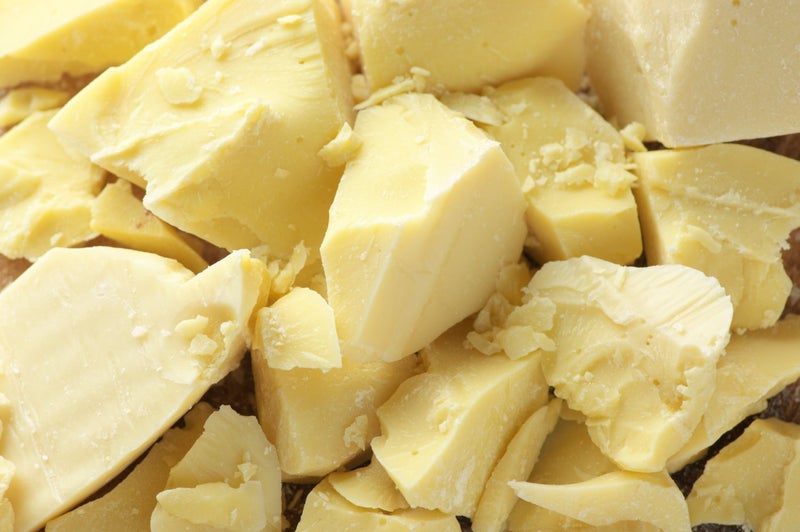 SAAQIN 1/2 Lb Organic Cocoa Butter, Pure, Raw, Unprocessed. Incredible Quality and Scent. Use for Lotion, Cream, Lip Balm, Oil, Stick, or Body Butter. Non-GMO - Image 1