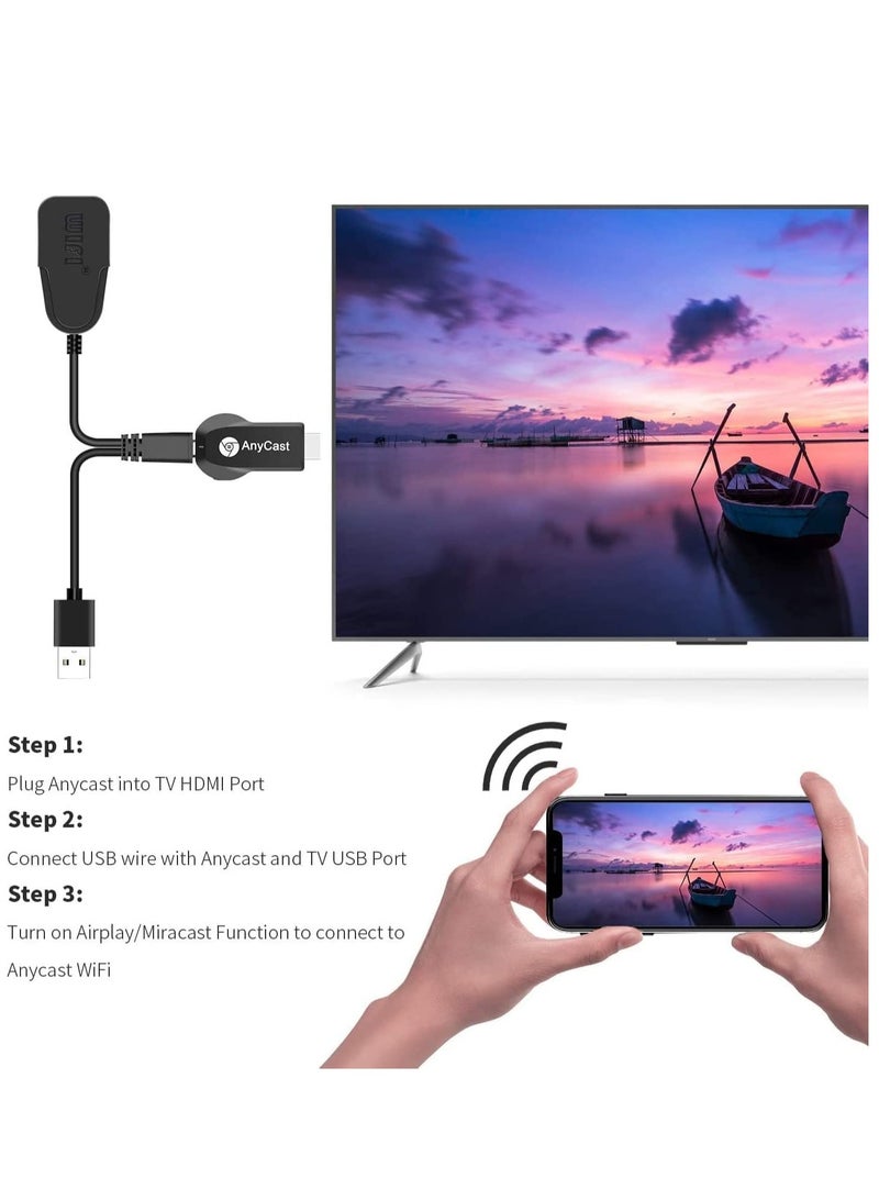 AnyCast Any-Cast HDMI WiFi 1080P Mobile Screen Mirroring Receiver Dongle to TV/Projector Receiver for Android/Mac/iOS Windows - Image 3
