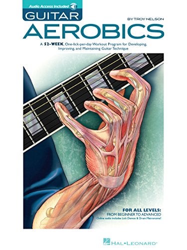 Hal Leonard Guitar Aerobics: A 52-Week, One-lick-per-day Workout Program for Developing, Improving and Maintaining Guitar Technique Bk/online audio - Image 1