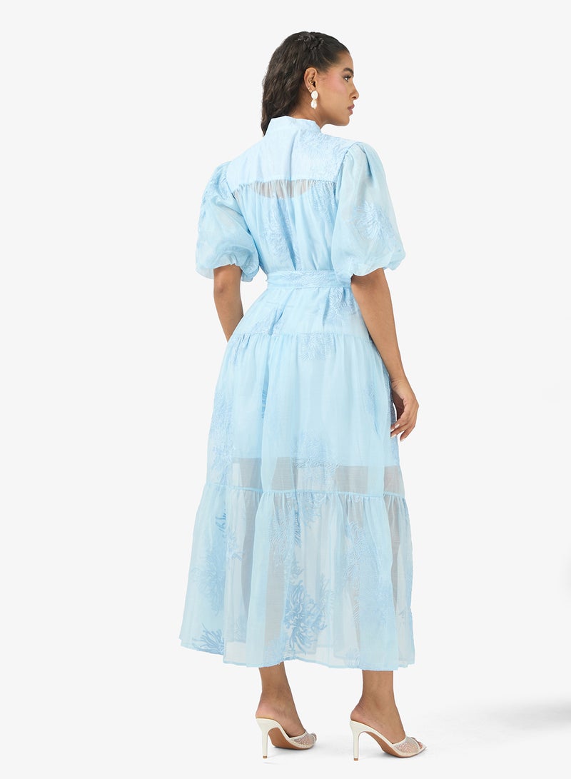 Khizana Puff Sleeve Shirt Dress - Image 2