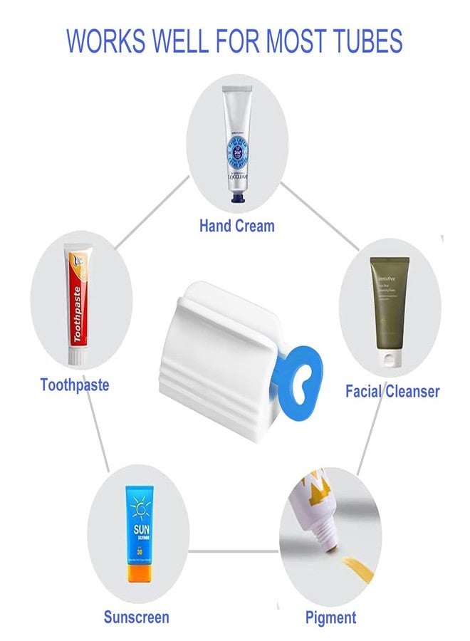 Upkaranwale Plastic Toothpaste Squeezer, 2 Pcs Toothpaste Tube Squeezers, Multi-Purpose Toothpaste Dispenser, Rolling Toothpaste Holder Stand - Image 4