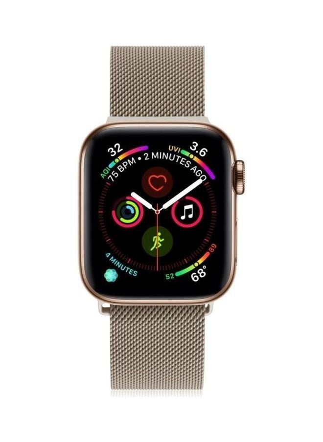 NIBEMINENT - Milanese Loop Magnetic Stainless Steel Watchband Gold - Image 1