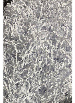 Verahed Fractured Z Zigzag Pelur Scrap Paper 500 gr White Color Ornamental Filling Material Black Paper 