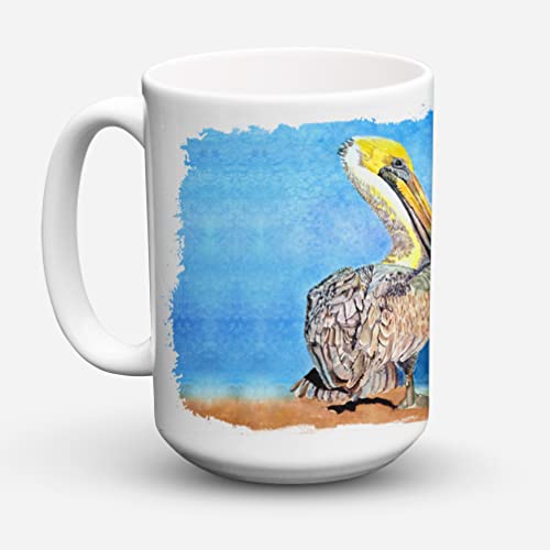 Caroline's Treasures 8539CM15 Pelican Dishwasher Safe Microwavable Ceramic Coffee Mug 15 ounce, 15 ounce, multicolor - Image 1