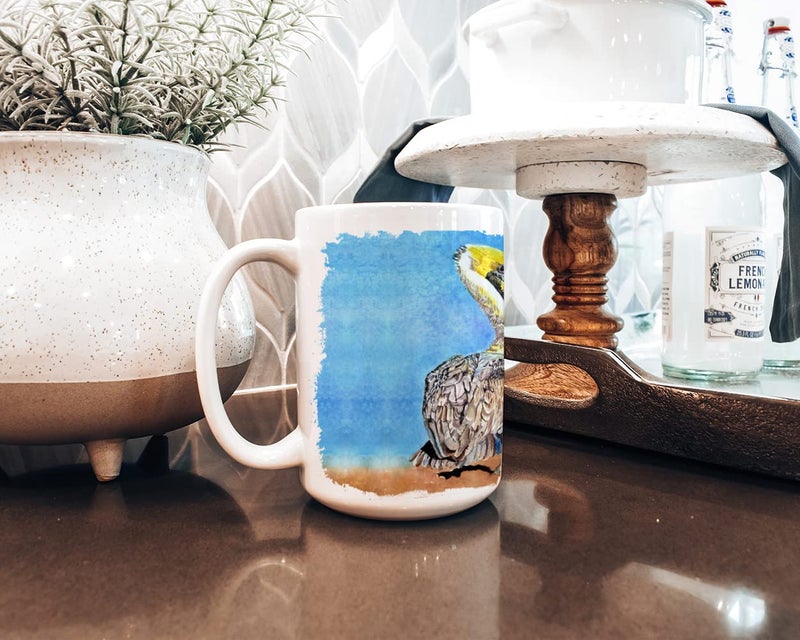 Caroline's Treasures 8539CM15 Pelican Dishwasher Safe Microwavable Ceramic Coffee Mug 15 ounce, 15 ounce, multicolor - Image 4