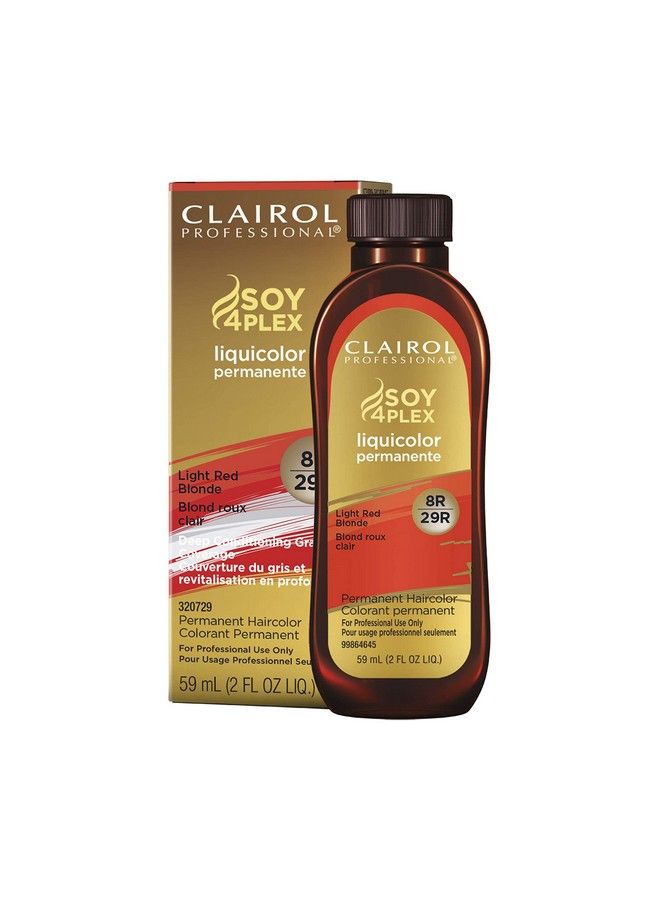CLAIROL PROFESSIONAL Permanent Liquicolor For Blonde Hair Color 8R Light Red Blonde 2 Oz - Image 1