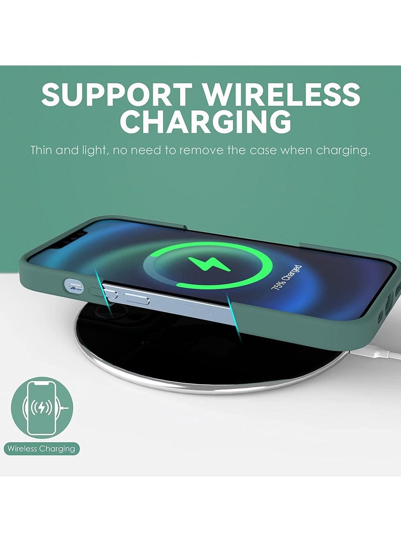 Raxoom Liquid Silicone Shockproof Protective Case with Soft Microfiber Lining for iPhone 14 Pro Max - Image 5