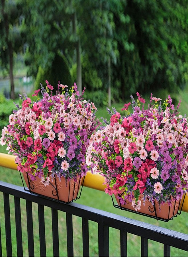 trytuny Artificial Flowers for Outdoor, UV Resistant Realistic Fake Flowers and Faux Plants for Indoor Outdoor, Garden Patio Porch Window Box Decor All Year (12pcs - Mixed Color) - Image 5