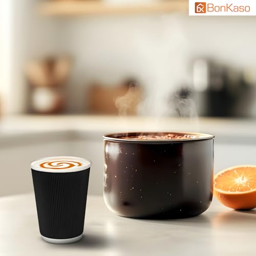 BonKaso 250ml Ripple Paper Glass – Black Disposable Coffee Cups | Triple Layer Insulated Paper Cups for Hot & Cold Beverages, Tea, Coffee, Juice & More – Pack of 25 - Image 5