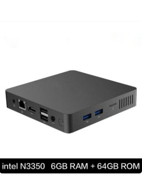 Mini PC M2 Desktop Laptop Intel Celeron N3350 6G RAM 64G ROM USB3.0 Win10 WiFi Bluetooth 4.2