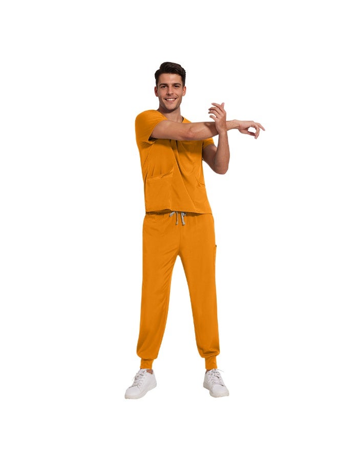 NIBEMINENT Scrubs Nursing Accessories Medical Surgical Gowns Doctor Nurse Special Scrub Men Solid Color Work Wear Spa Unifroms Women Unisex - Image 1