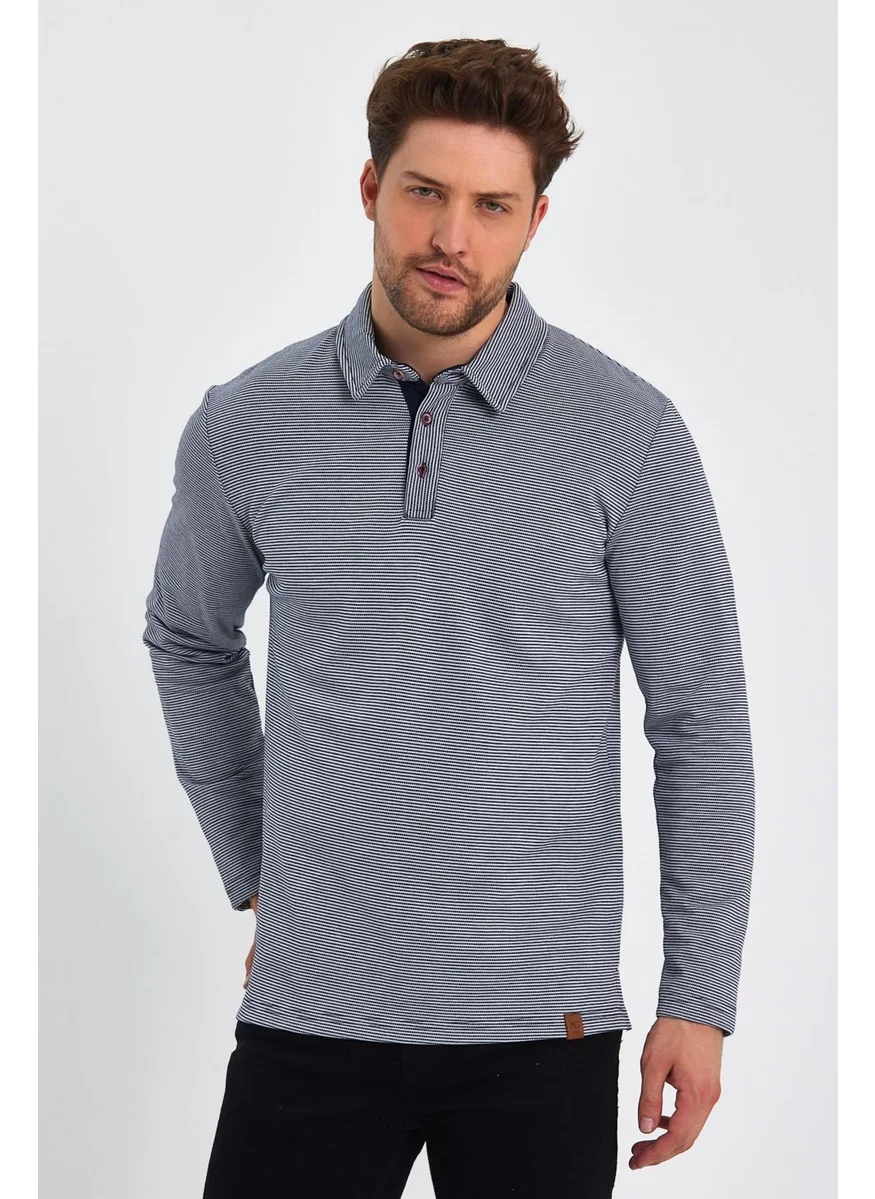 الكسندر جاردي Shirt Collar Sweatshirt (E23-78504)