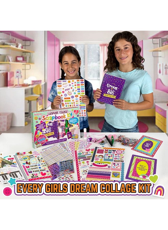 GirlZone Ultimate Collage Scrapbook Kit, Includes Scrapbook Stickers and Fun Scrapbook Accessories to Make an Amazing 40-Page Photo Album Scrapbook, Perfect for Valentine and Easter Gifts - Image 4