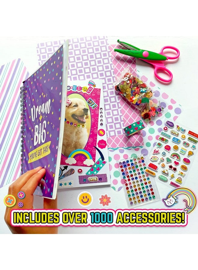 GirlZone Ultimate Collage Scrapbook Kit, Includes Scrapbook Stickers and Fun Scrapbook Accessories to Make an Amazing 40-Page Photo Album Scrapbook, Perfect for Valentine and Easter Gifts - Image 3
