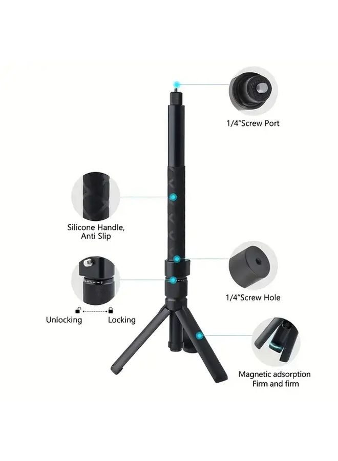 Insta360 X Series DJI Action Camera Bullet Time Handle ABS Tripod Rotating Grip - Image 2