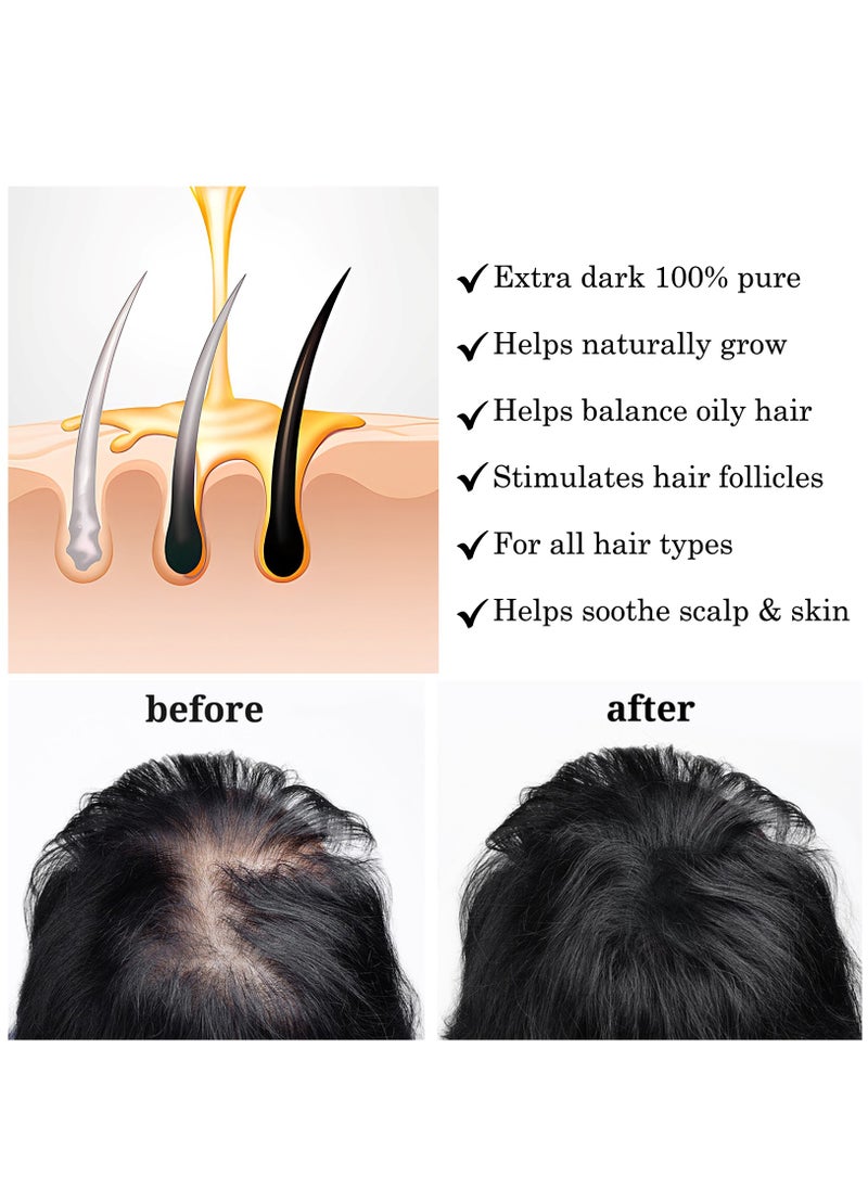 Bestniffes - 60ml Jamaican Black Cold Pressed Castor Oil for Hair and Skin Care Eyelashes and Eyebrows Hair Loss & Dry Damaged Hair Nourishment Scalp Stimulates Hair Growth for Men & Women - Image 1