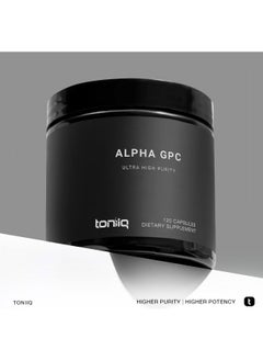Toniiq Ultra High Purity Alpha Gpc Capsules - 600Mg Concentrated Formula - 99%+ Highly Purified And Bioavailable Nootropic - 120 Capsules Alpha Gpc Supplement  - Image 3