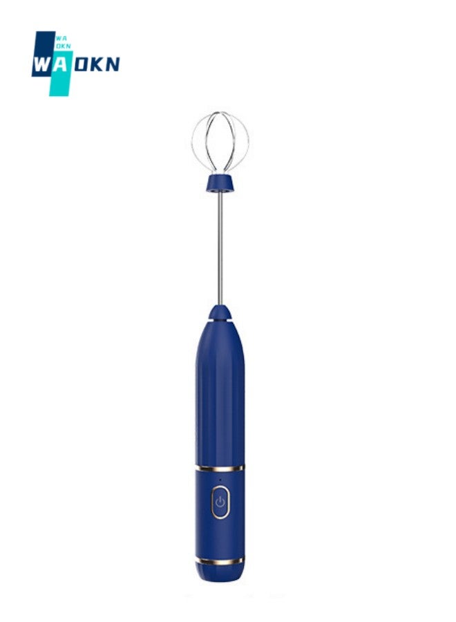 WAOKN Milk Frother, Coffee Frother Electric Whisk with USB Rechargeable Three-Speed Force Adjustment Milk Bubbler 2 in 1 Milk Bubbler Perfect for Coffee, Latte, Cappuccino, Beating Eggs with Gift  - Image 1