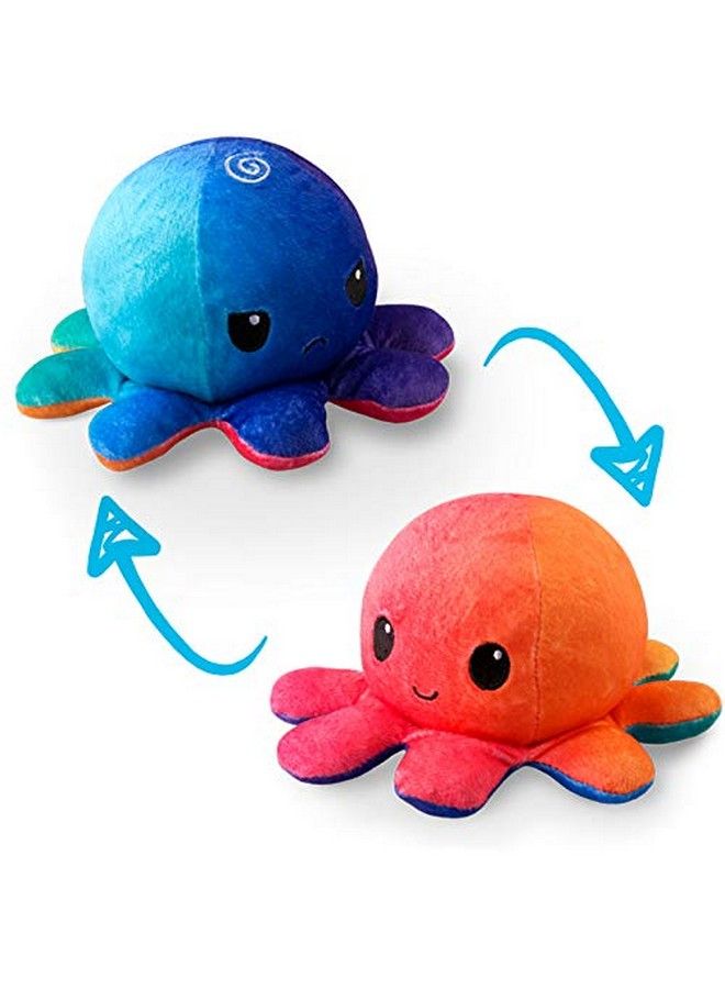 TeeTurtle ; The Original Reversible Octopus Plushie ; Patented Design ; Sunset And Mermaid ; Show Your Mood Without Saying A Word! - Image 2