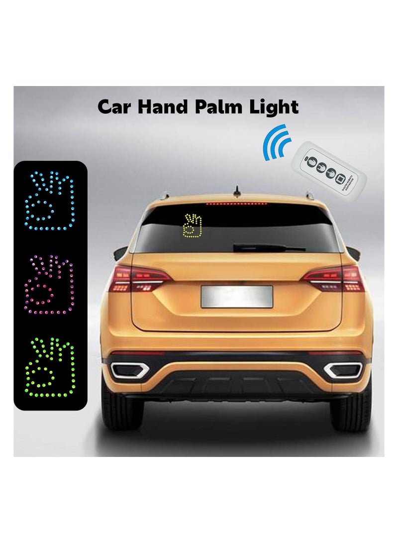 Generic Hand Gesture Light for Car – LED Finger Light with Remote for Rear Window, Funny Auto Signal Accessory for Cars & Trucks  - Image 4