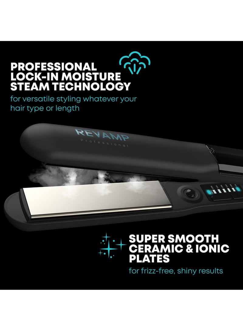 REVAMP Progloss Steamcare Ceramic Hair Straightener - Image 4