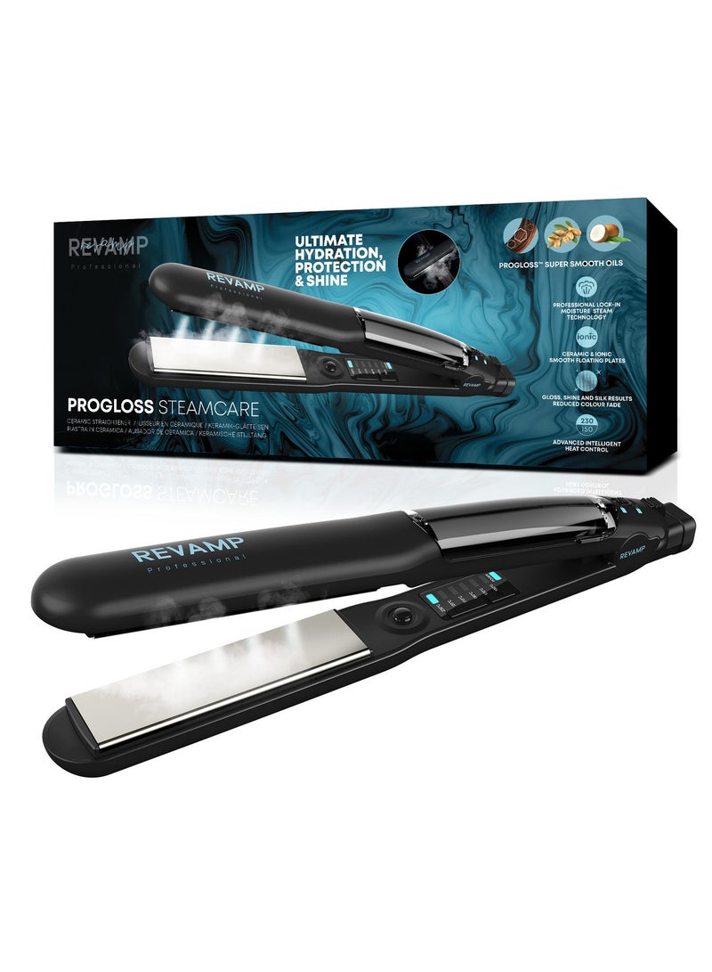 REVAMP Progloss Steamcare Ceramic Hair Straightener - Image 1