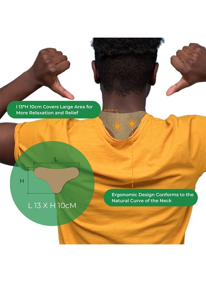 سوميفون رقعة تسخين الرقبة من Sumifun Wormwood لتخفيف آلام الرقبة والكتف، 12 قطعة، رقعة حرارية عميقة، رقعة عشبية لتخفيف آلام الظهر والركبة والرقبة والكتف وآلام العضلات - Image 4