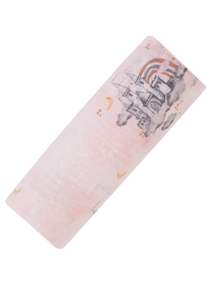 Malabar Baby Organic Muslin Swaddle Blankets (Single) - Castles