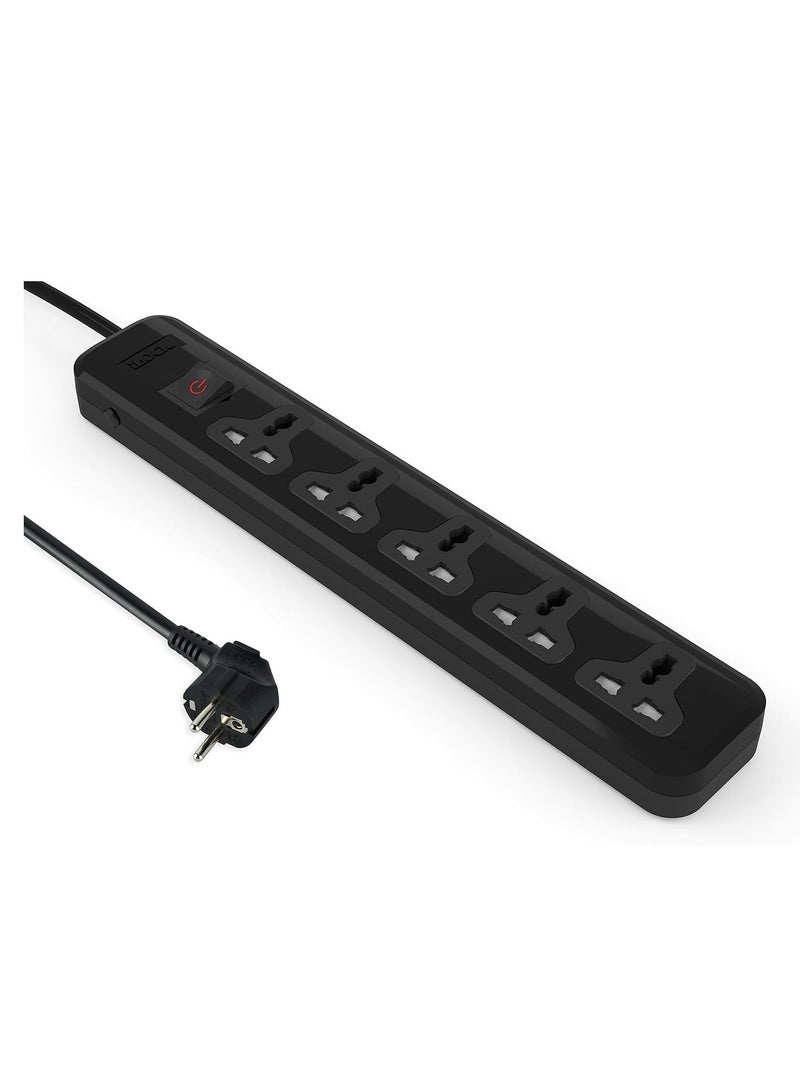 آي لوك اى لوك مشترك 5 مخرج ثلاثى كابل 2 متر 2860 وات اسود - Image 3