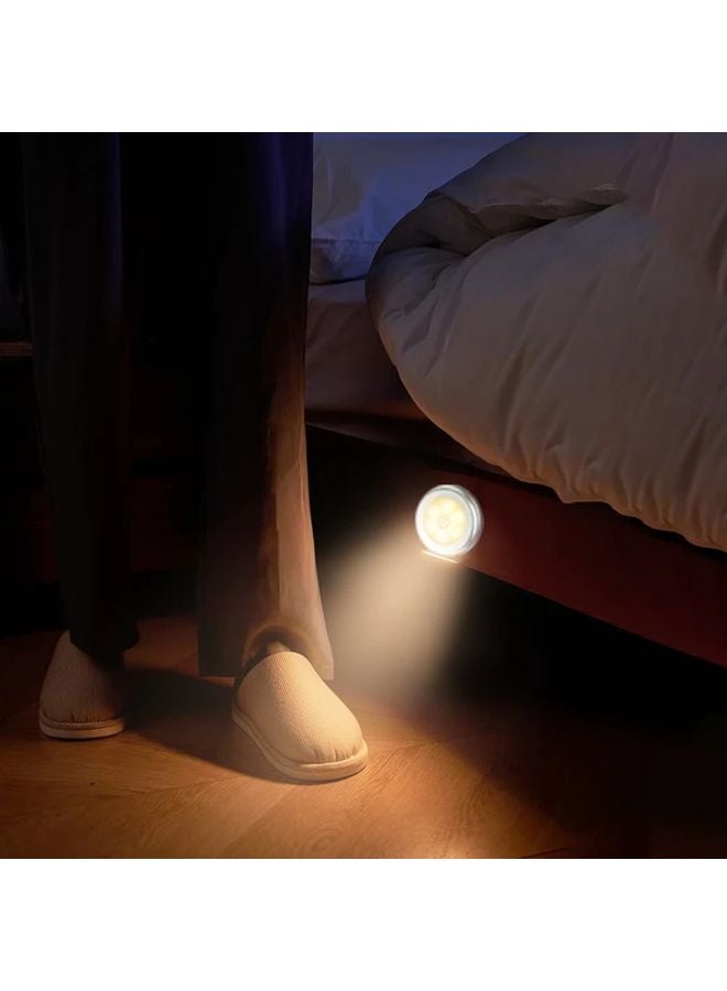 قطعتان من مصابيح ليلية مضيئة بمغناطيس وضوء دافئ، ذكية بمستشعر مزدوج تعمل بالبطارية - Image 5