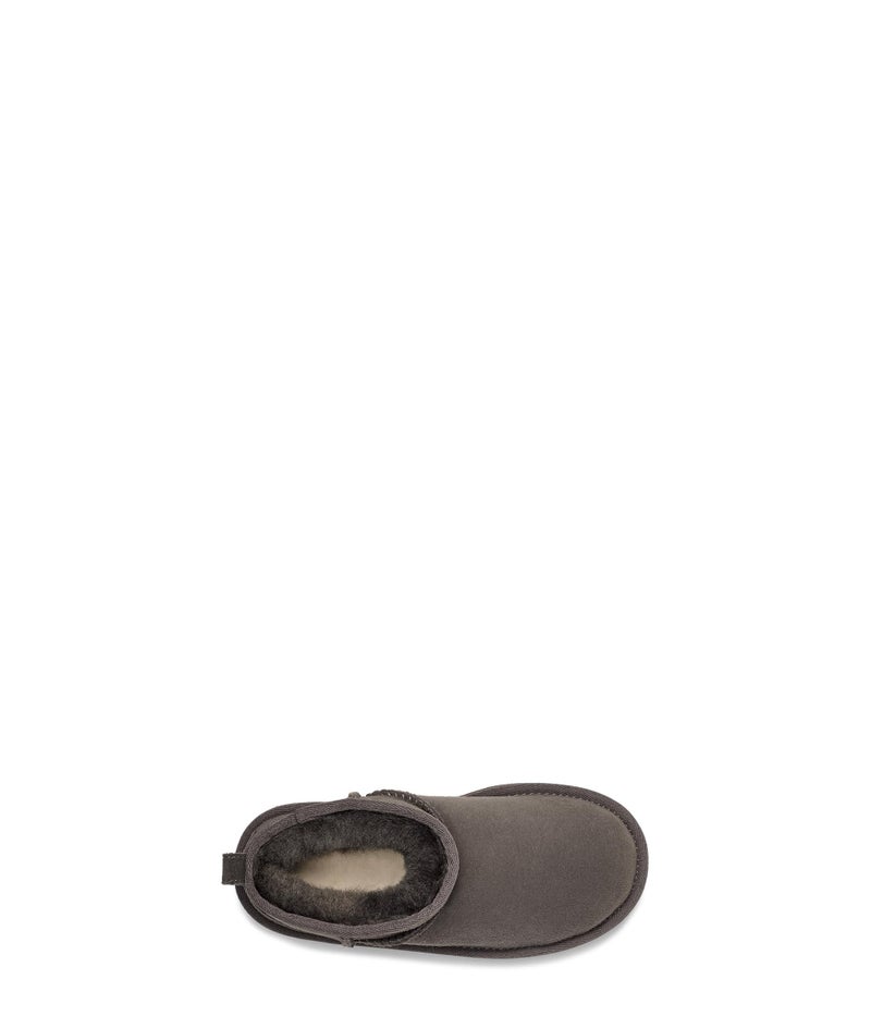 UGG Unisex-Child Classic Ultra Mini Boot, Grey, 3 Little Kid - Image 2