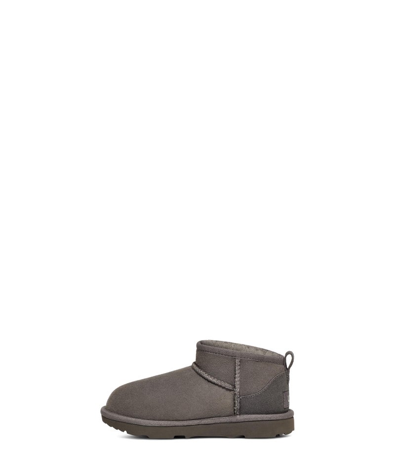 UGG Unisex-Child Classic Ultra Mini Boot, Grey, 3 Little Kid - Image 4
