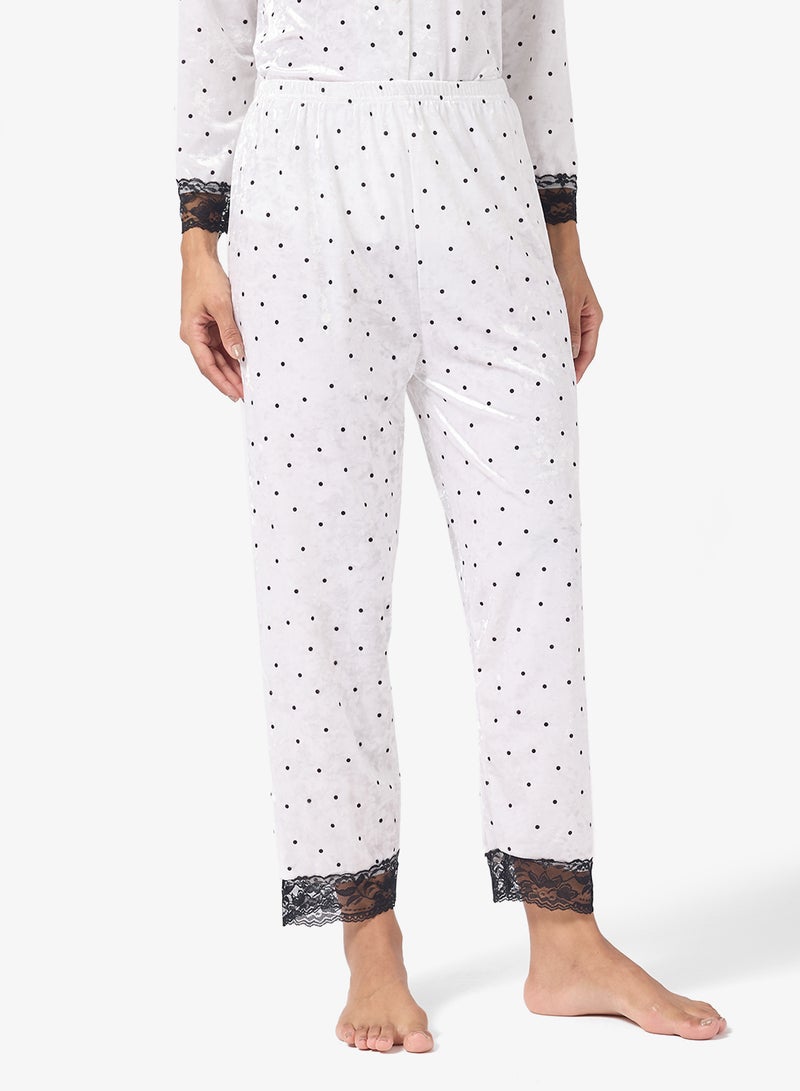 Ginger Cozy Velour Loungewear Pyjama Set - Image 4