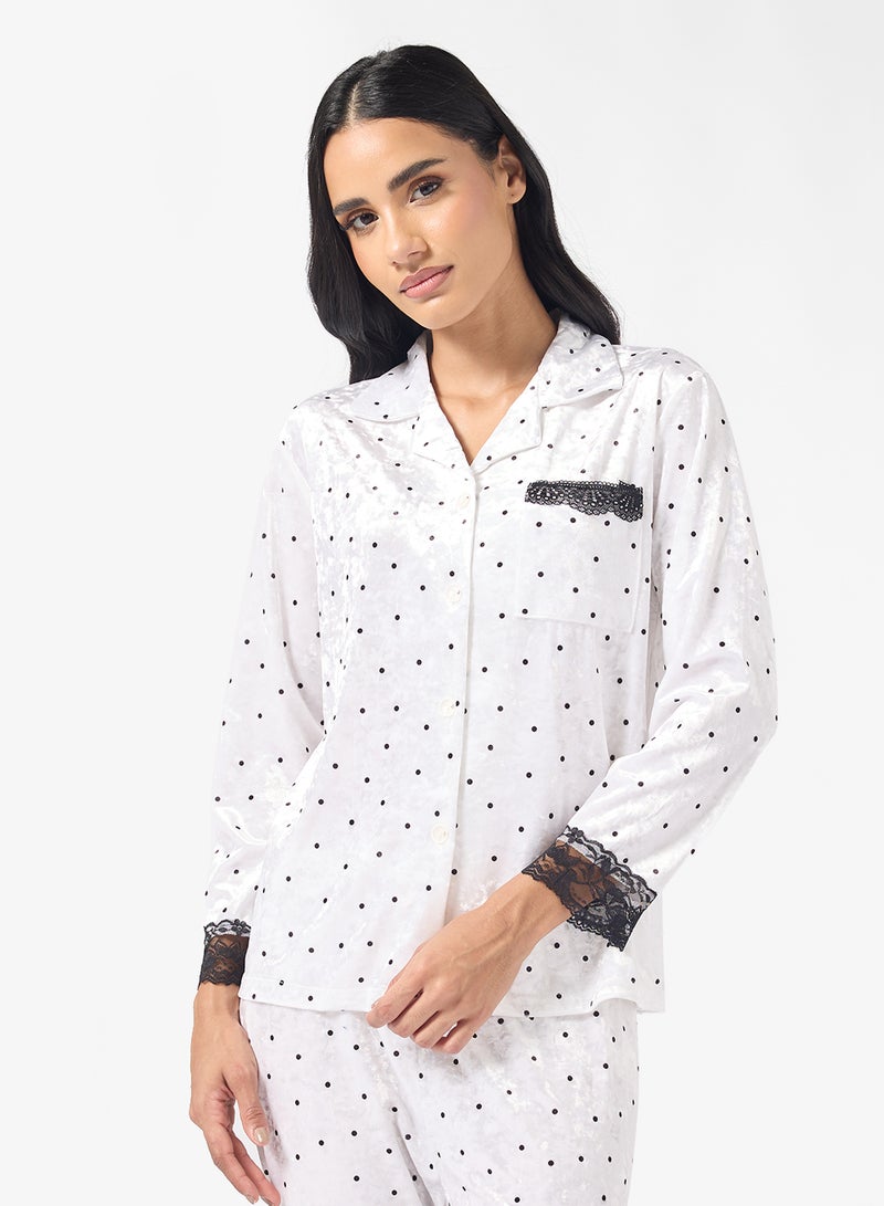 Ginger Cozy Velour Loungewear Pyjama Set - Image 3