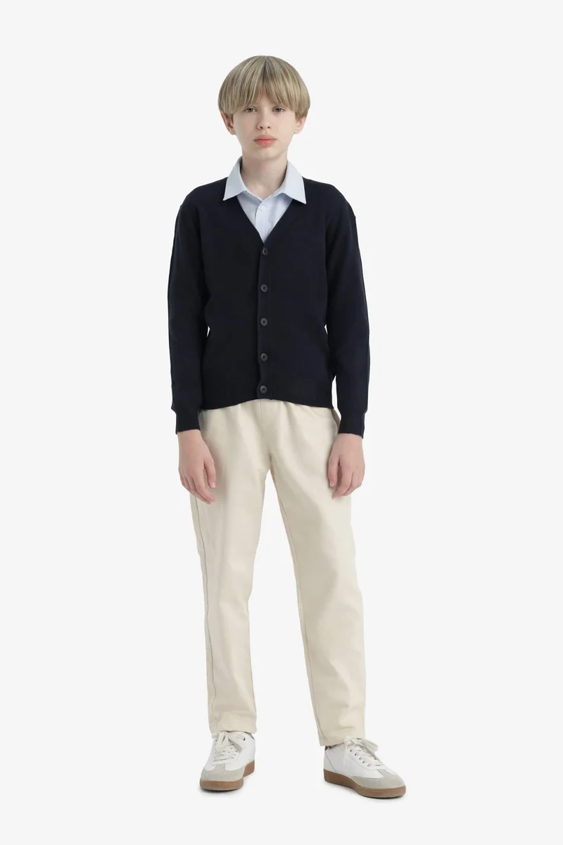 DeFacto Regular Fit V-Neck Cardigan