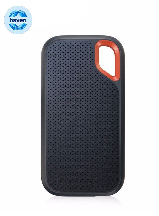 هافن محرك أقراص SSD محمول للغاية سعة 4 تيرابايت تصل إلى 1050 ميغابايت/ثانية، محركات الأقراص الصلبة الصغيرة، محركات الأقراص الخارجية ذات الحالة الثابتة، محرك الأقراص الاحتياطية للكمبيوتر، محرك أقراص USB 3.1 لدعم نوع C نقل تخزين البيانات لأجهزة الكمبيوتر المحمولة ويندوز XP و Mac - Image 1