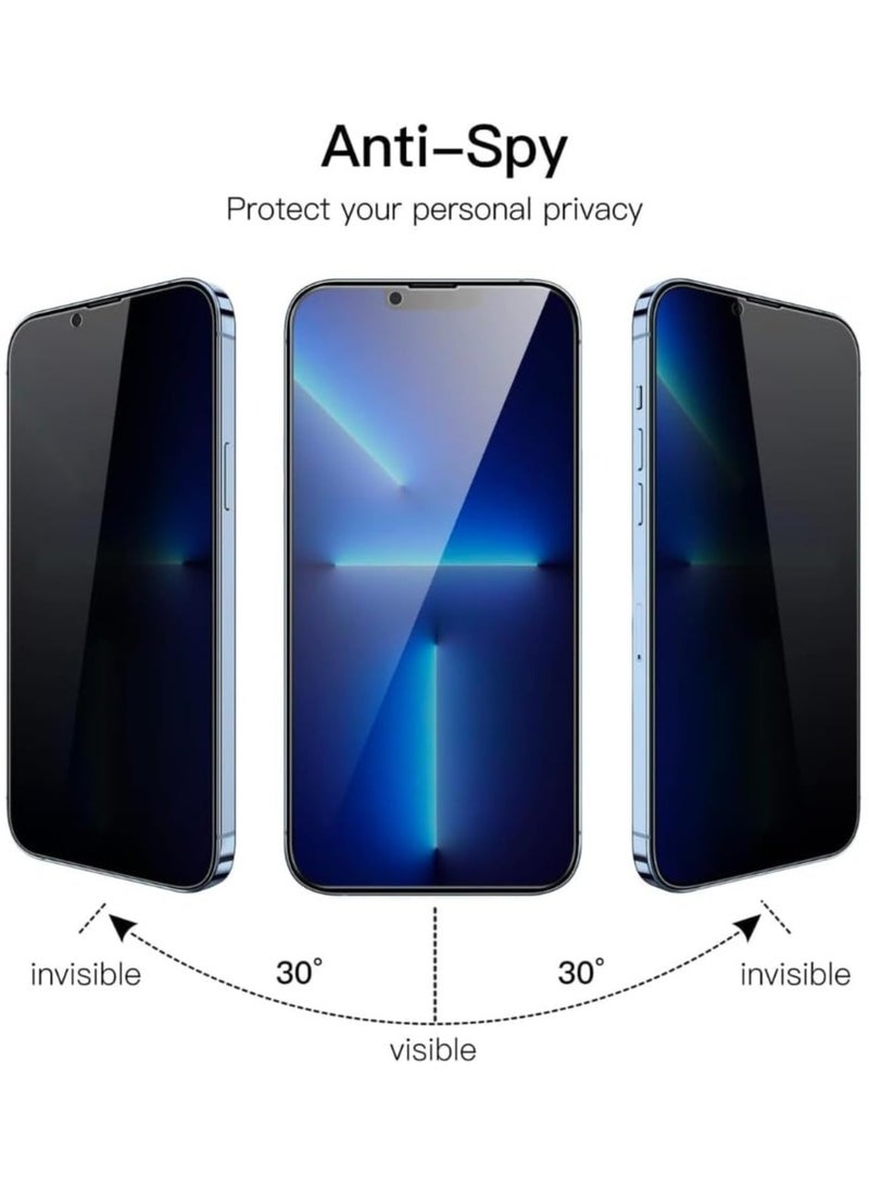 iPhone 13 Pro Max Privacy Screen Protector, Premium Tempered Glass Screen Protector, Anti-Scratch, Bubble Free, Face-ID, 9H Hardness, Scratch Resistant iPhone 13 Pro Max - Image 3