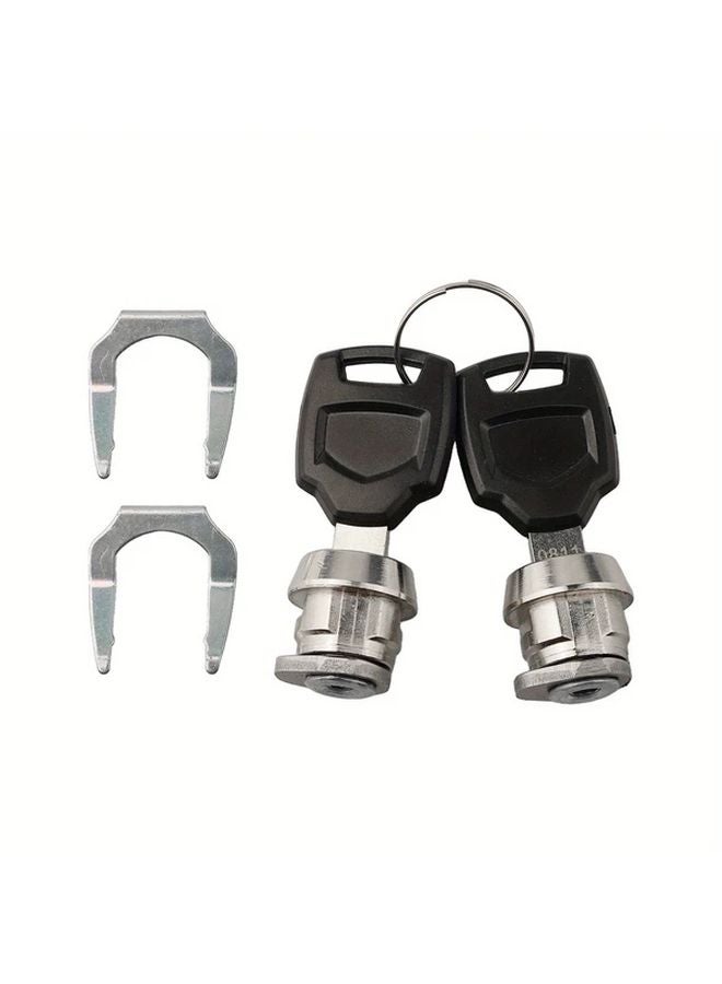 Motorcycle Aluminum Alloy Tail Box Kit With Quick Release Base Plate 2 Locks - Image 1