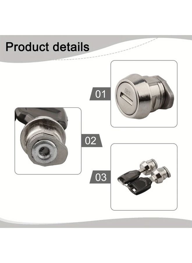 Motorcycle Aluminum Alloy Tail Box Kit With Quick Release Base Plate 2 Locks - Image 4