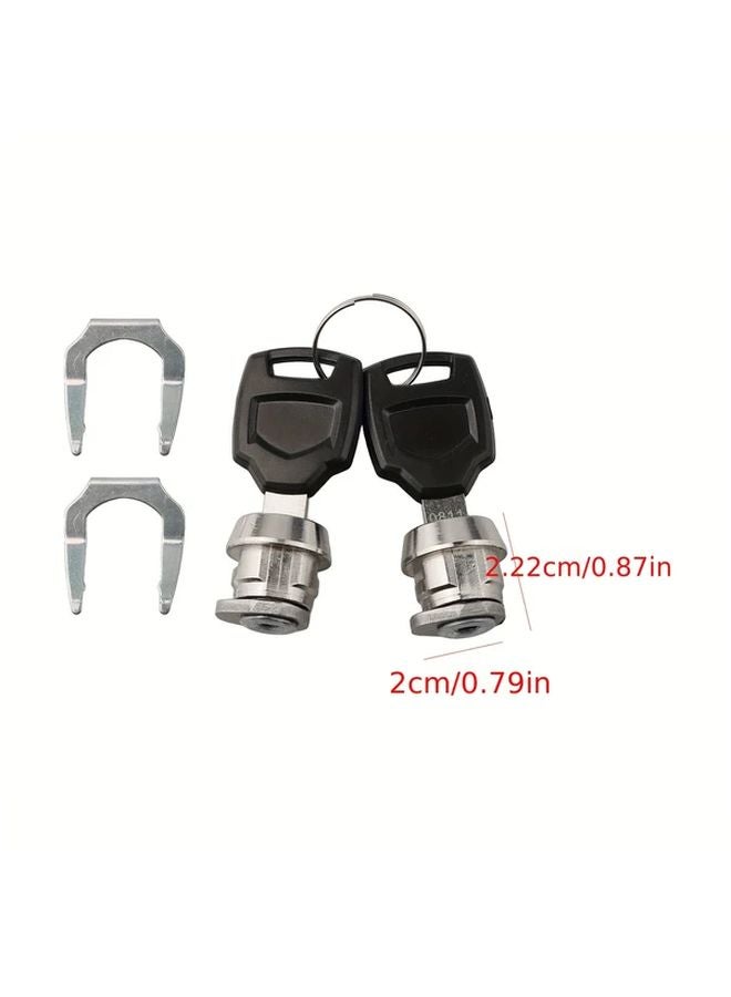 Motorcycle Aluminum Alloy Tail Box Kit With Quick Release Base Plate 2 Locks - Image 3