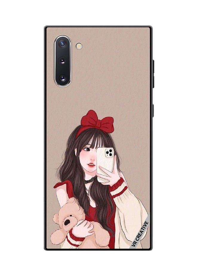 VR CREATIVE Protective Case Cover For Samsung Galaxy Note10 5G Girl Holding Teddy Design Multicolour - Image 1