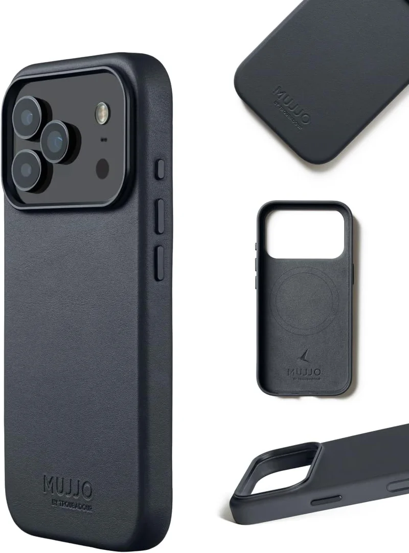 Mujjo Iphone 17 Pro Leather Case - Basalt With Magnetic Wireless Charging Crafted From Premium Leather, This Luxurious Case Combines Elegance And Durability, Providing A Sleek, Sophisticated Look While Offering Superior Protection.