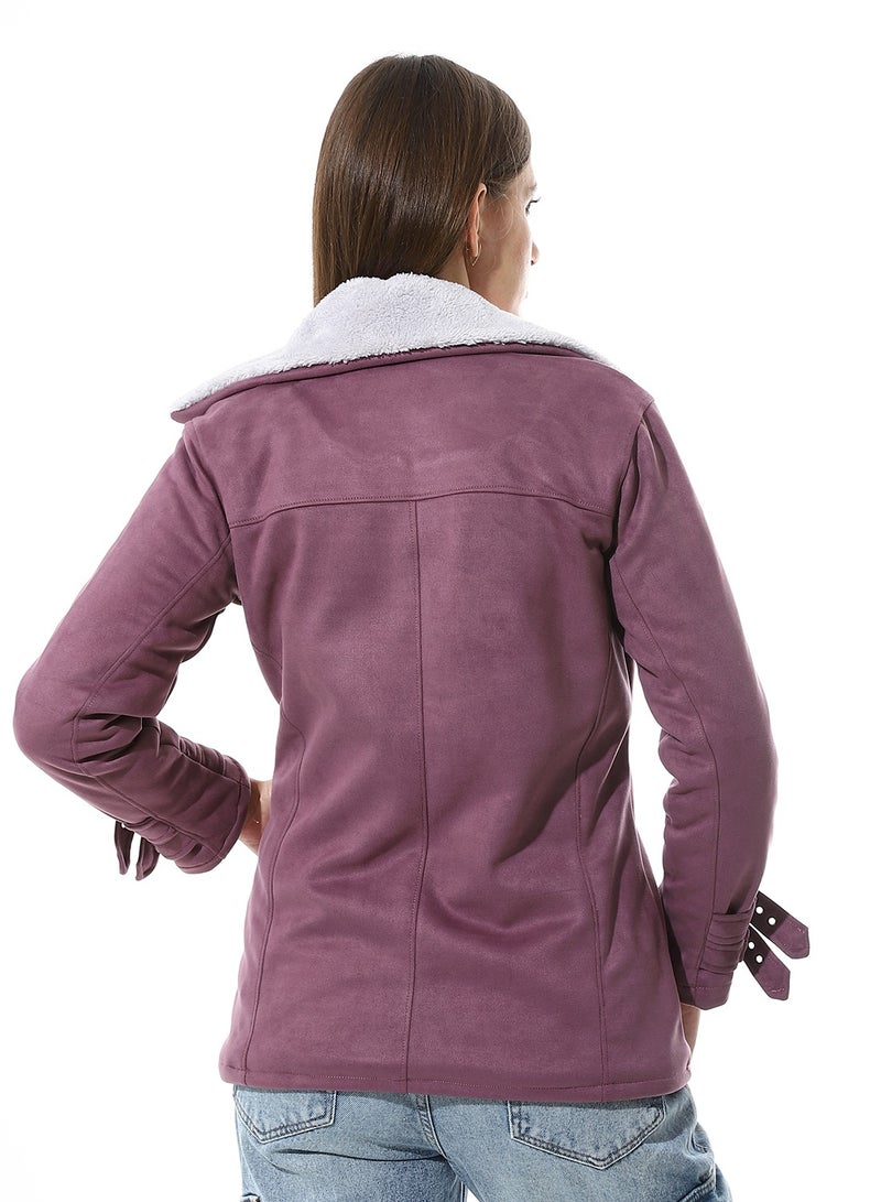 Caesar Women Chmois Lining Jacket With Zipper And Front Pockets  - Image 3