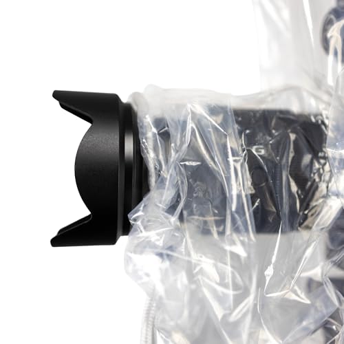 OP/TECH USA Rainsleeve Camera Cover - Clear Rain & Dust Sleeve for Shooting Photos & Video, with Viewfinder Access - Camera Rain Cover, Flash, 2 Pack - Image 4