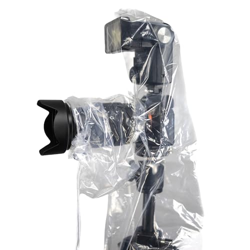 OP/TECH USA Rainsleeve Camera Cover - Clear Rain & Dust Sleeve for Shooting Photos & Video, with Viewfinder Access - Camera Rain Cover, Flash, 2 Pack - Image 2